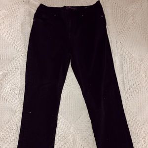 black denim jeans